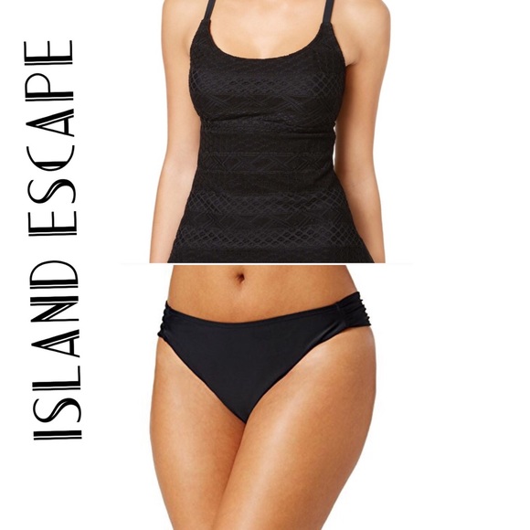 Island Escape Crochet Tankini Top & Bikini Bottoms - Picture 2 of 6